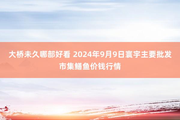 大桥未久哪部好看 2024年9月9日寰宇主要批发市集鳝鱼价钱行情