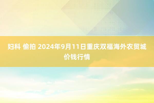 妇科 偷拍 2024年9月11日重庆双福海外农贸城价钱行情