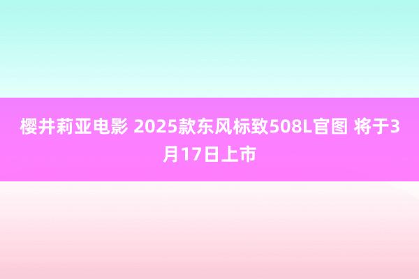 樱井莉亚电影 2025款东风标致508L官图 将于3月17日上市