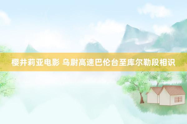 樱井莉亚电影 乌尉高速巴伦台至库尔勒段相识
