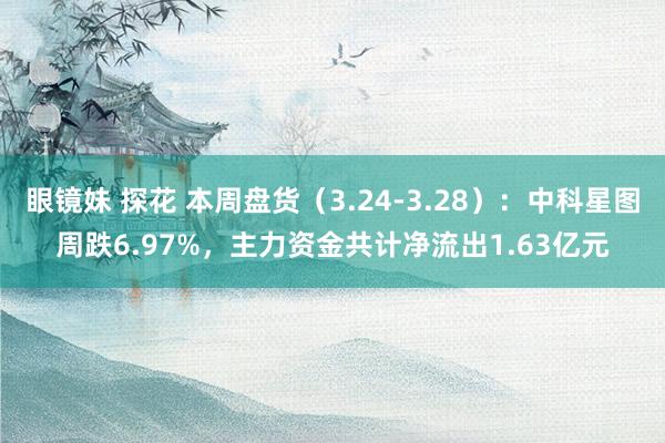 眼镜妹 探花 本周盘货（3.24-3.28）：中科星图周跌6.97%，主力资金共计净流出1.63亿元