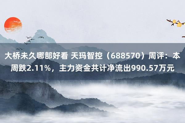 大桥未久哪部好看 天玛智控（688570）周评：本周跌2.11%，主力资金共计净流出990.57万元