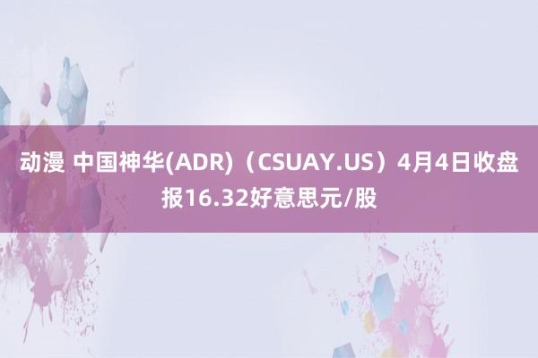 动漫 中国神华(ADR)（CSUAY.US）4月4日收盘报16.32好意思元/股