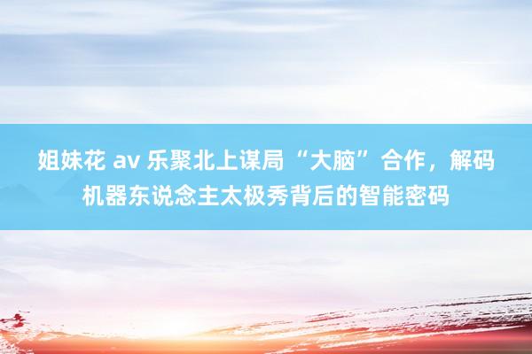 姐妹花 av 乐聚北上谋局 “大脑” 合作，解码机器东说念主太极秀背后的智能密码
