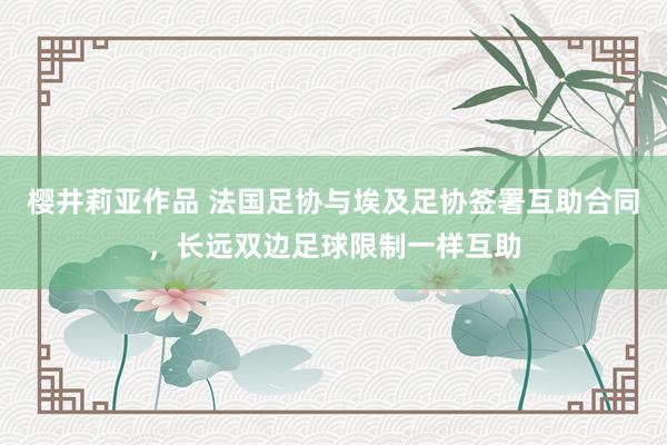 樱井莉亚作品 法国足协与埃及足协签署互助合同，长远双边足球限制一样互助