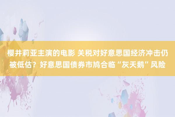 樱井莉亚主演的电影 关税对好意思国经济冲击仍被低估？好意思国债券市鸠合临“灰天鹅”风险