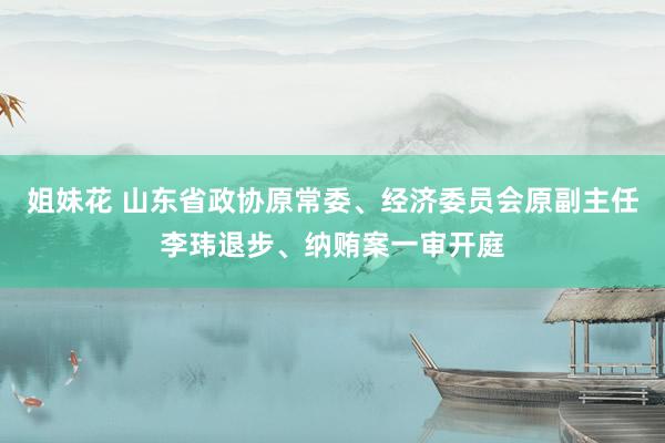 姐妹花 山东省政协原常委、经济委员会原副主任李玮退步、纳贿案一审开庭